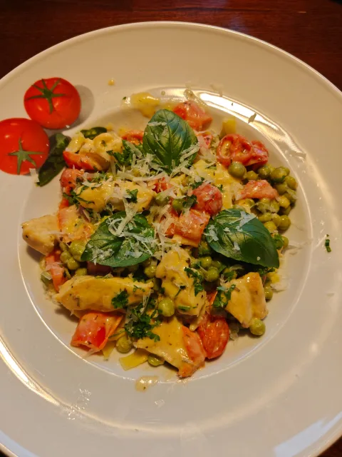 Romige pasta met een citroensaus