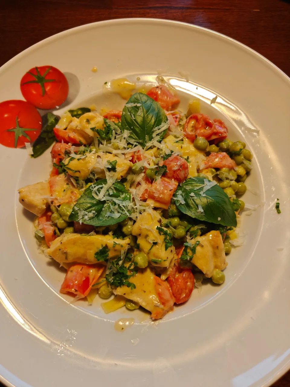 Romige pasta met een citroensaus
